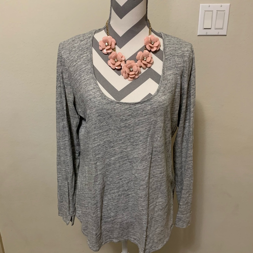 Gap Long Sleeve Swoop-Neck Tee